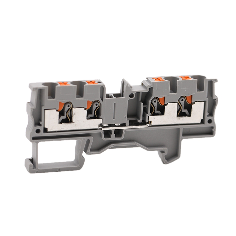 32A 800V Fjær Type Rail Terminal Block Din Rail Montert